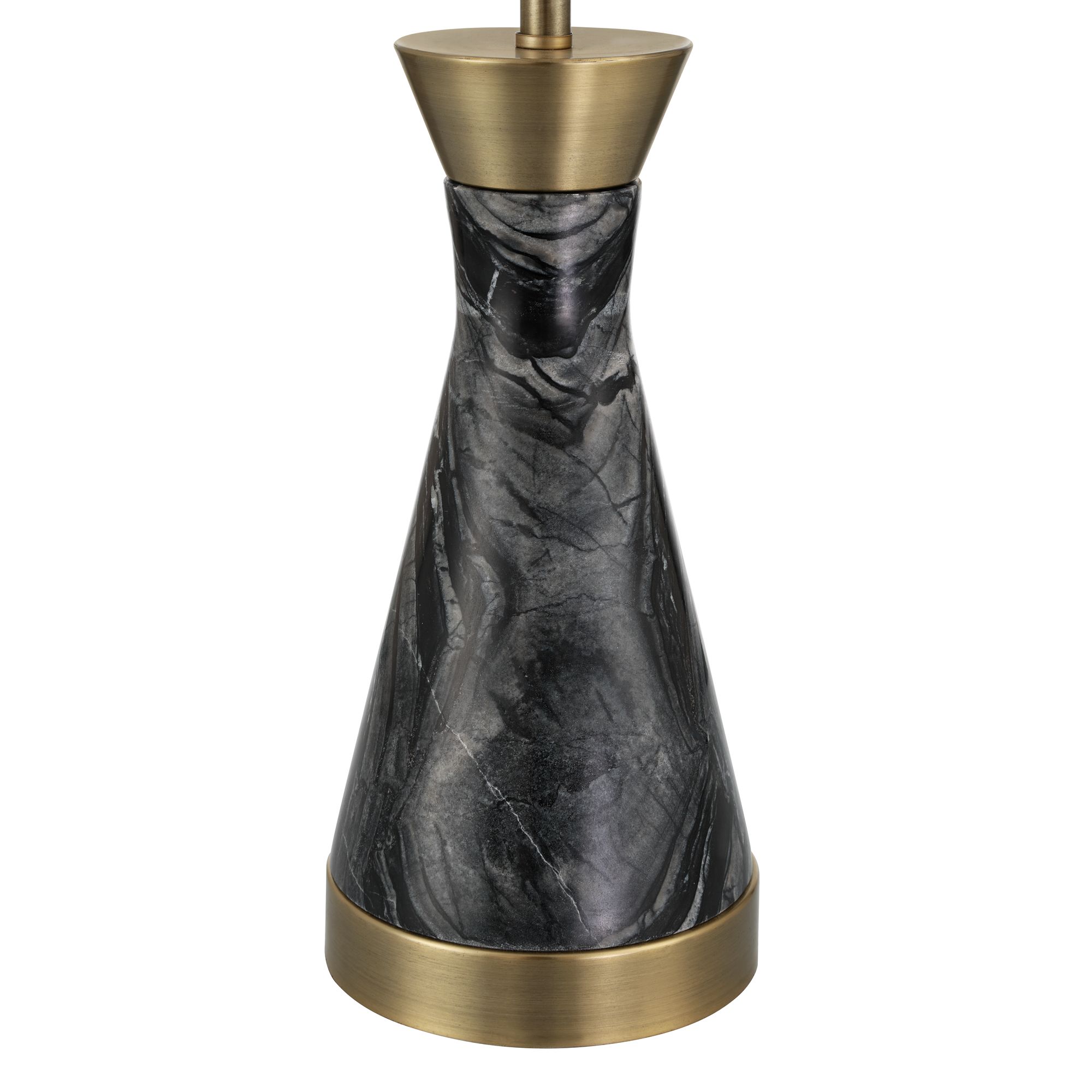 Image 7 Possini Euro Ibara 21 1/2" High Black Marble Modern USB Table Lamp more views