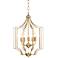Possini Euro Icaria 15" Wide Brass Pendant Light