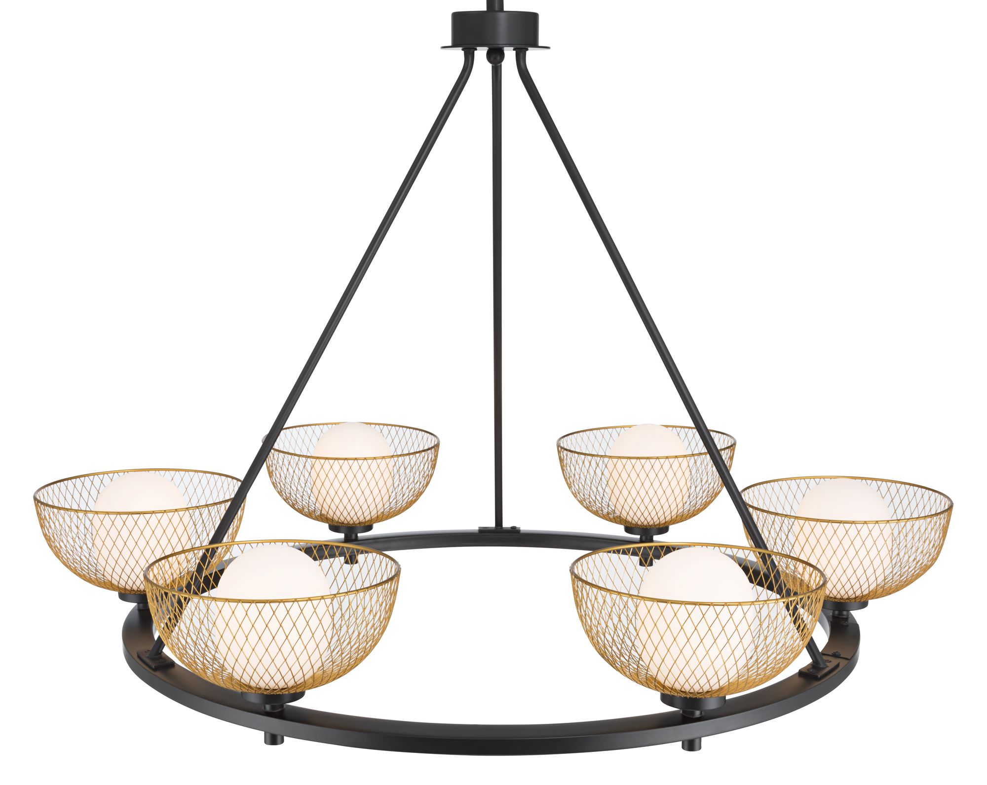 Image 5 Possini Euro Icaron 33 1/2"W Black and Gold 6-Light Large Chandelier more views
