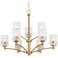 Possini Euro Icelight 31 1/2"W Warm Brass 9-Light Chandelier