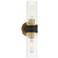 Possini Euro Idyl 16 1/4" High Warm Gold and Black 2-Light Bath Light