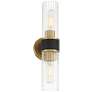 7_Possini Euro Idyl 16 1/4"H Warm Gold Black 2-Light Bath Light Set of 2 more views