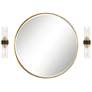 4_Possini Euro Idyll Wall Sconce Set with Uttermost Mayfair Wall Mirror