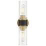 Watch A Video About the Possini Euro Idyl Warm Gold and Black 2 Light Bath Light
