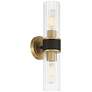 Watch A Video About the Possini Euro Idyl Warm Gold and Black 2 Light Bath Light