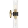 Watch A Video About the Possini Euro Idyl Warm Gold and Black 2 Light Bath Light