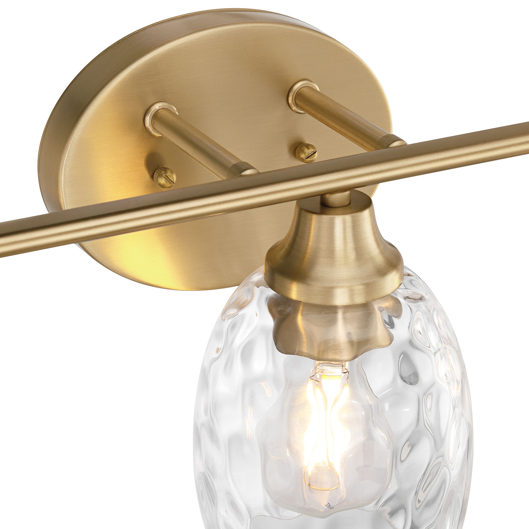 Image 4 Possini Euro Ilya 22" Wide Satin Brass 3-Light Bath Vanity Light more views