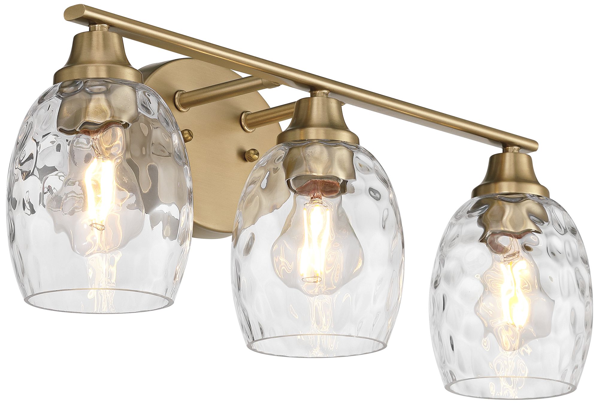 Image 7 Possini Euro Ilya 22" Wide Satin Brass 3-Light Bath Vanity Light more views