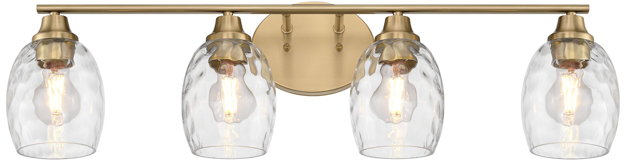 Image 4 Possini Euro Ilya 30 1/2" Wide Satin Brass 4-Light Bath Vanity Light more views
