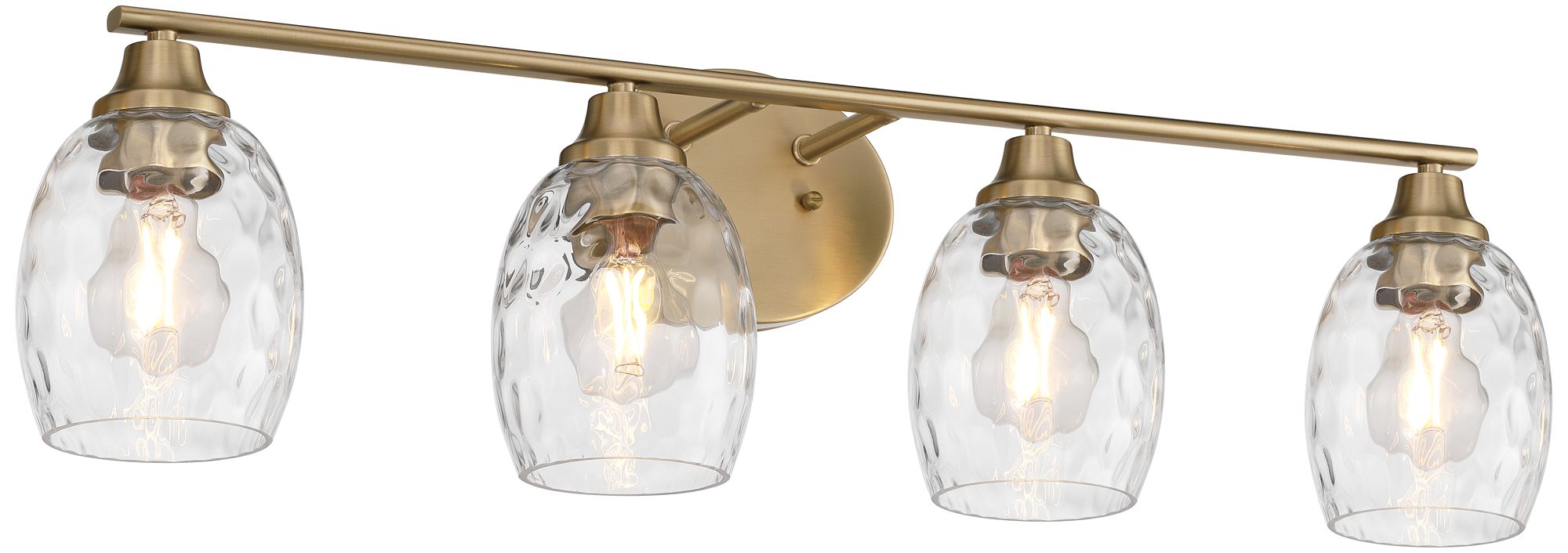 Image 5 Possini Euro Ilya 30 1/2" Wide Satin Brass 4-Light Bath Vanity Light more views
