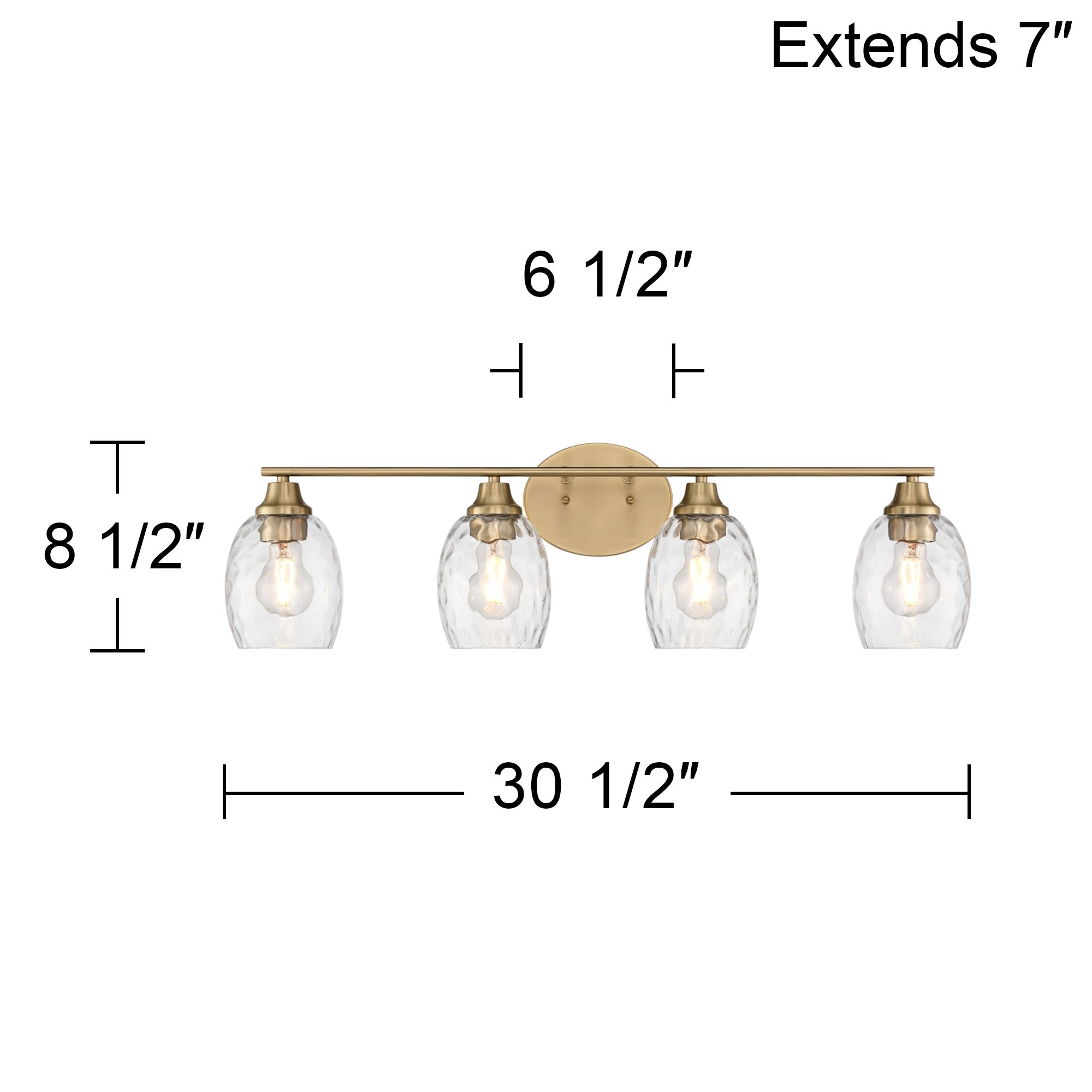 Possini Euro Ilya 30 1/2" Wide Satin Brass 4-Light Bath Vanity Light