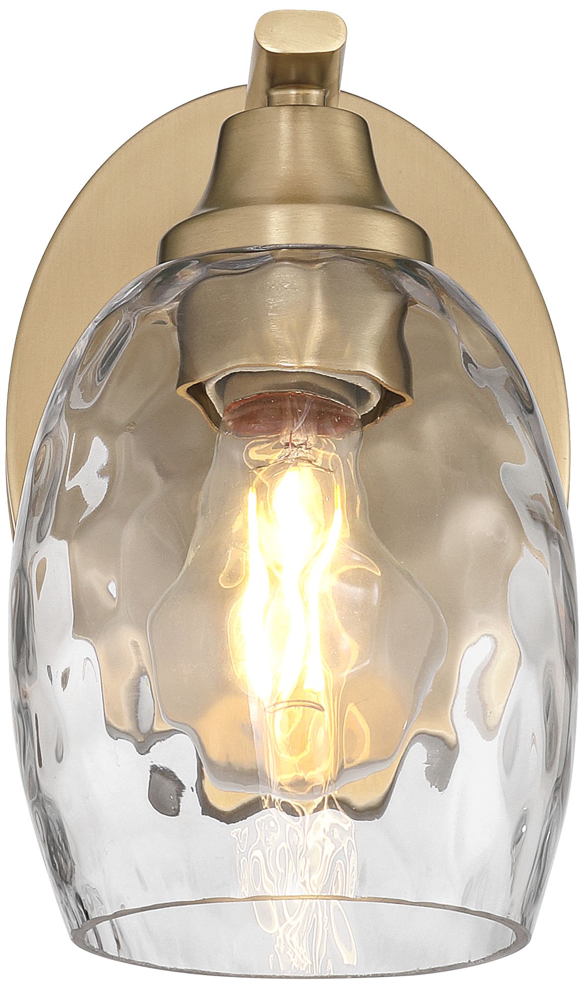 Image 5 Possini Euro Ilya 8 1/2" High Satin Brass Bathroom Wall Sconce more views