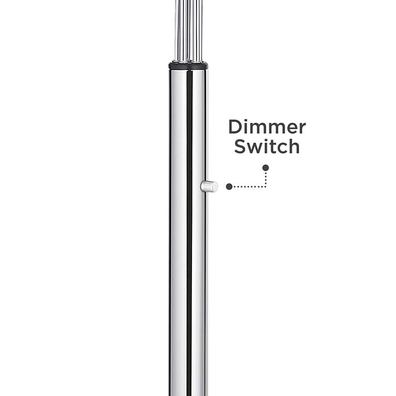 Image 5 Possini Euro Infini 78" 5-Light Marble Chrome Modern Arc Floor Lamp more views