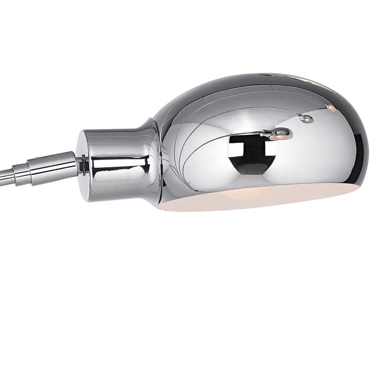 Image 3 Possini Euro Infini 78 inch Chrome Arc Floor Lamp with Smart Socket more views