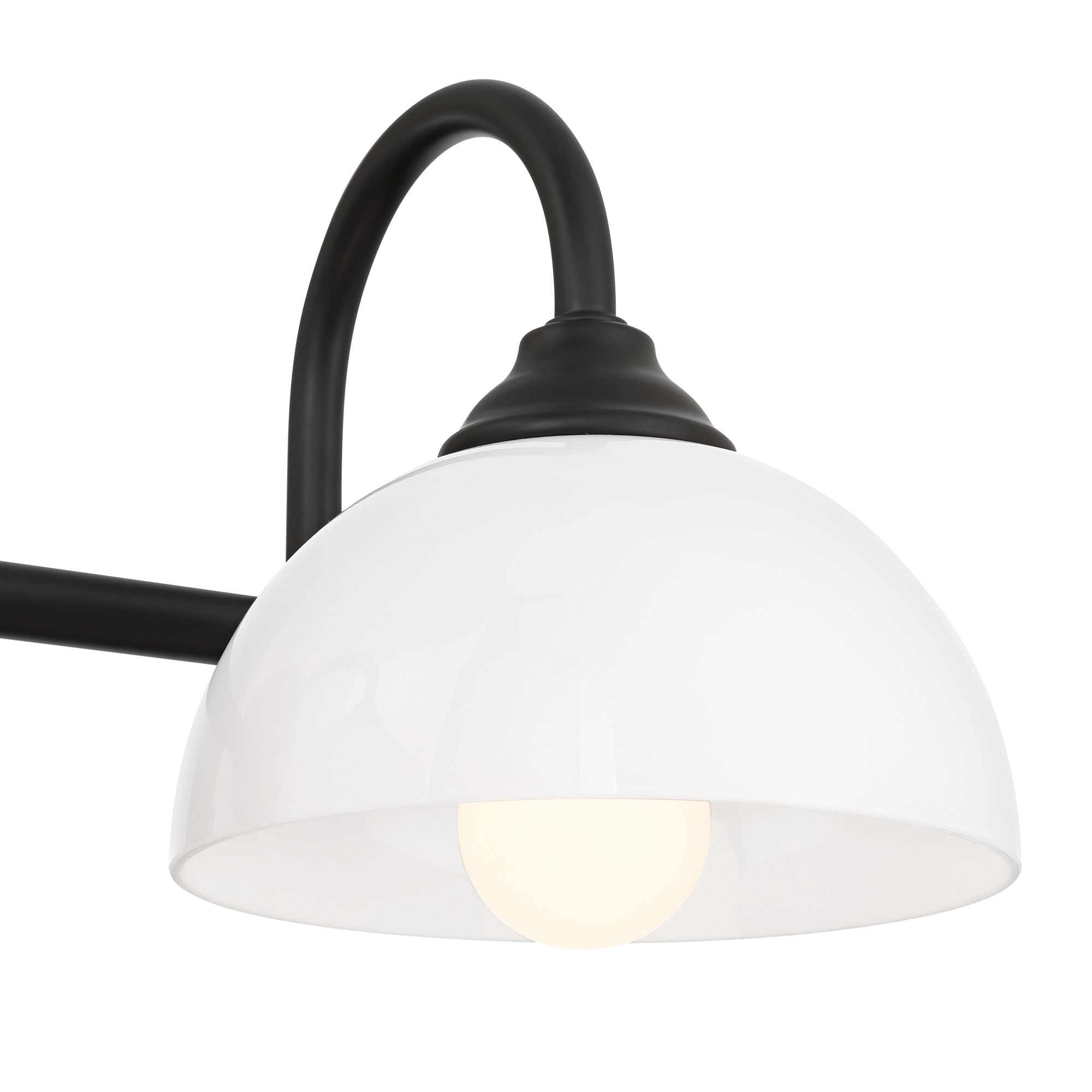 Image 3 Possini Euro Ingrid 22 1/2" Wide Black 3-Light Bath Light more views