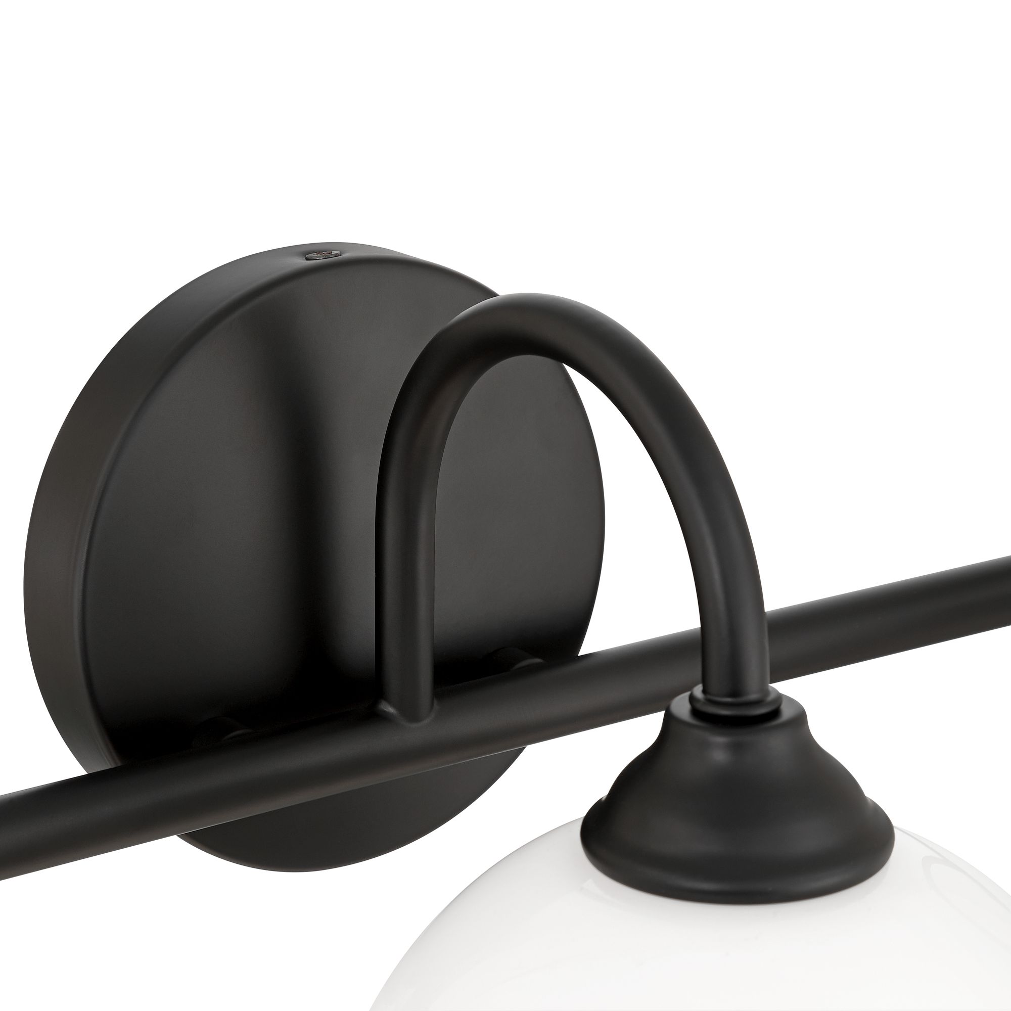 Image 4 Possini Euro Ingrid 22 1/2" Wide Black 3-Light Bath Light more views