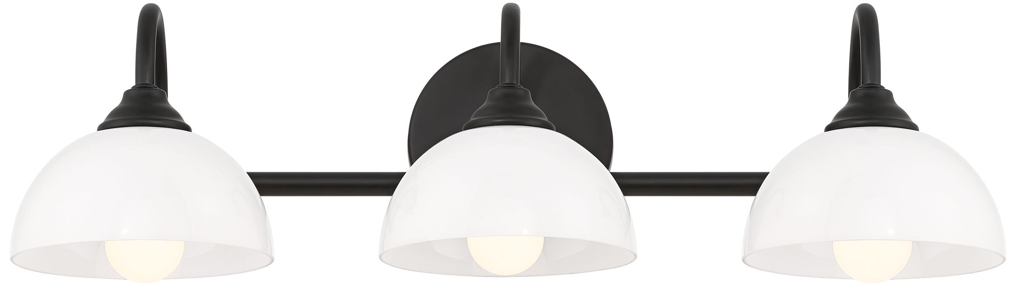 Image 5 Possini Euro Ingrid 22 1/2" Wide Black 3-Light Bath Light more views