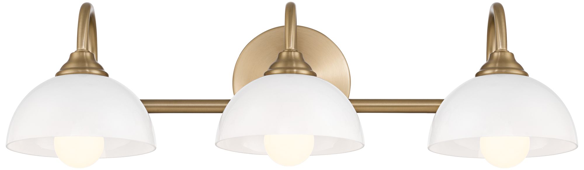 Image 2 Possini Euro Ingrid 22 1/2" Wide Brushed Brass 3-Light Bath Light