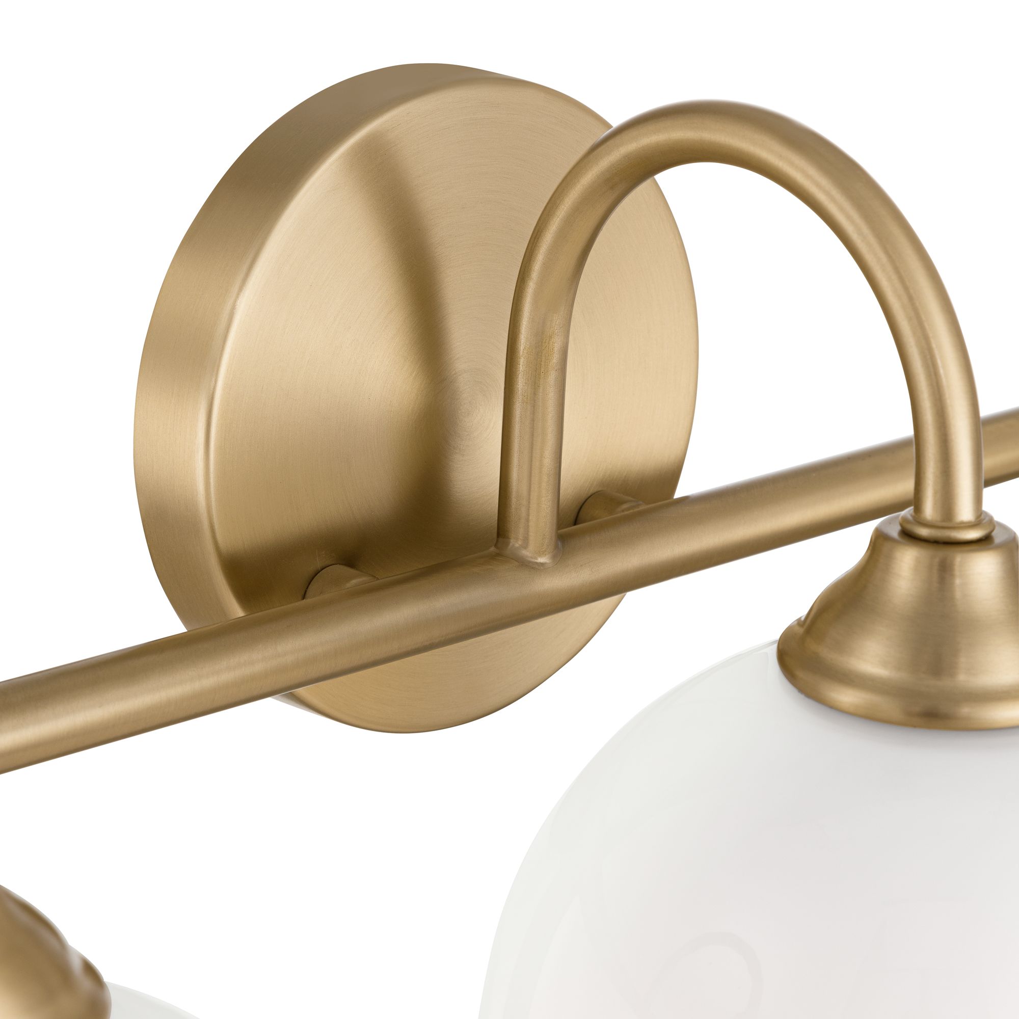 Image 5 Possini Euro Ingrid 22 1/2" Wide Brushed Brass 3-Light Bath Light more views
