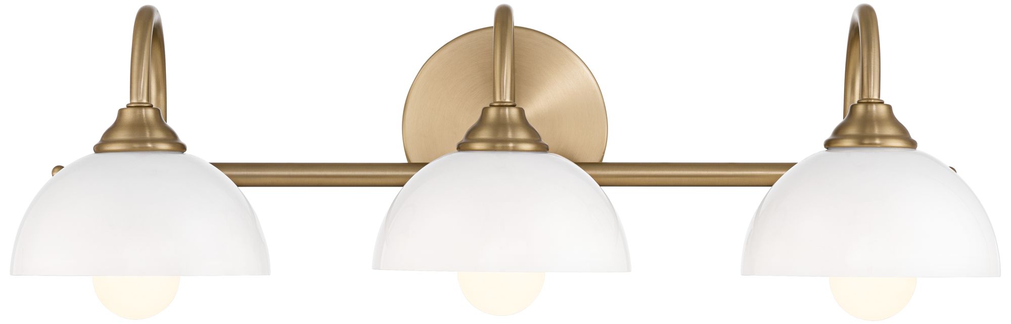 Image 6 Possini Euro Ingrid 22 1/2" Wide Brushed Brass 3-Light Bath Light more views