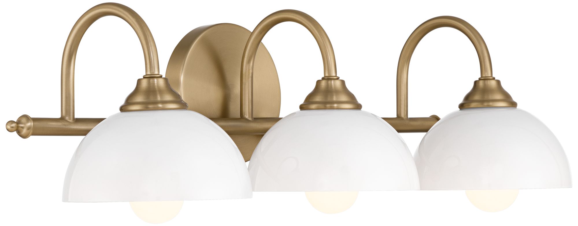 Possini Euro Ingrid 22 1/2" Wide Brushed Brass 3-Light Bath Light