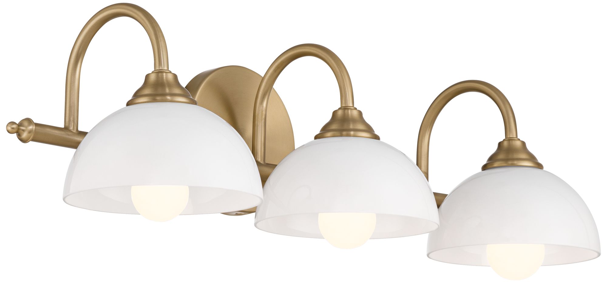 Possini Euro Ingrid 22 1/2" Wide Brushed Brass 3-Light Bath Light