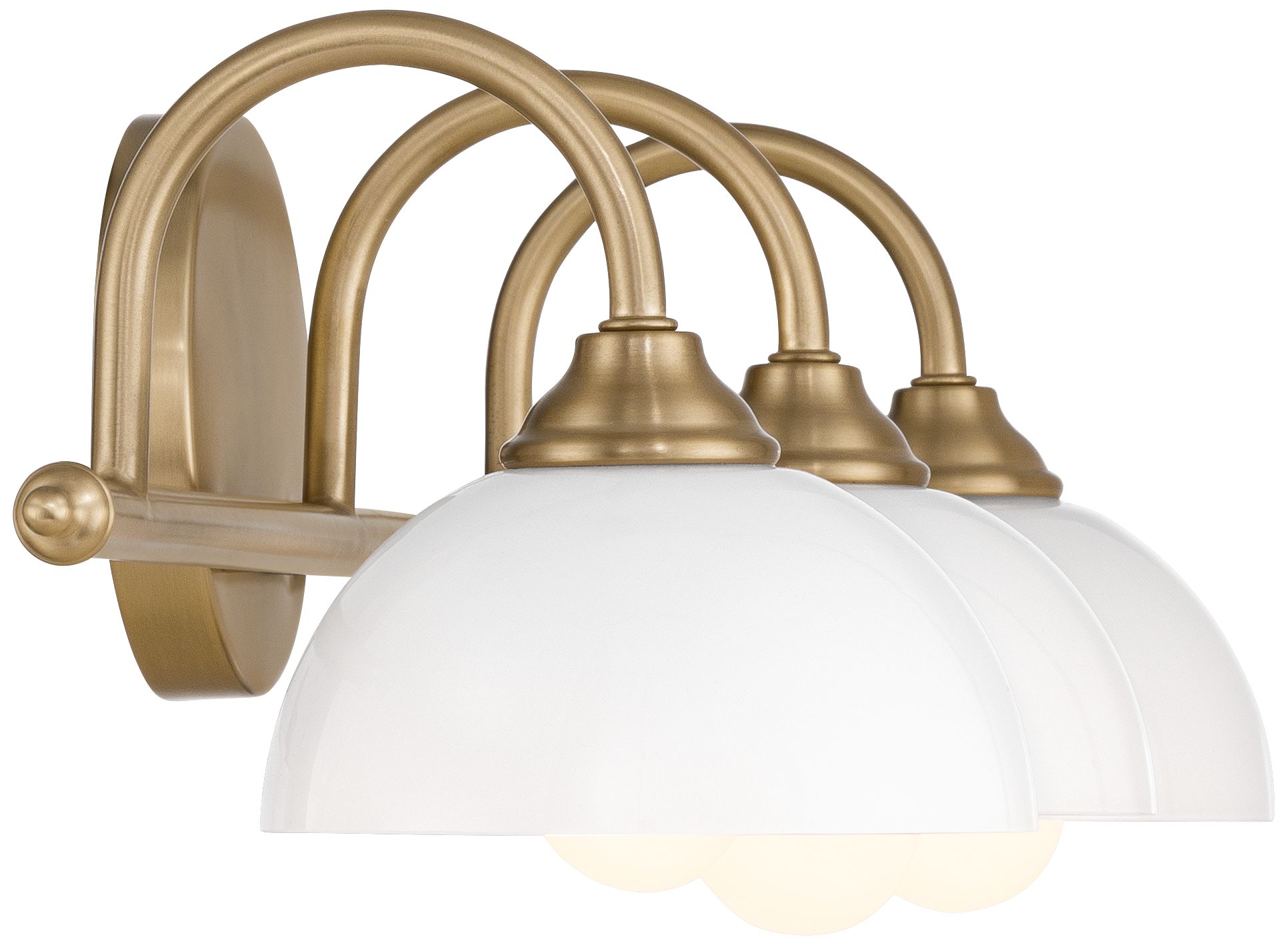 Possini Euro Ingrid 22 1/2" Wide Brushed Brass 3-Light Bath Light