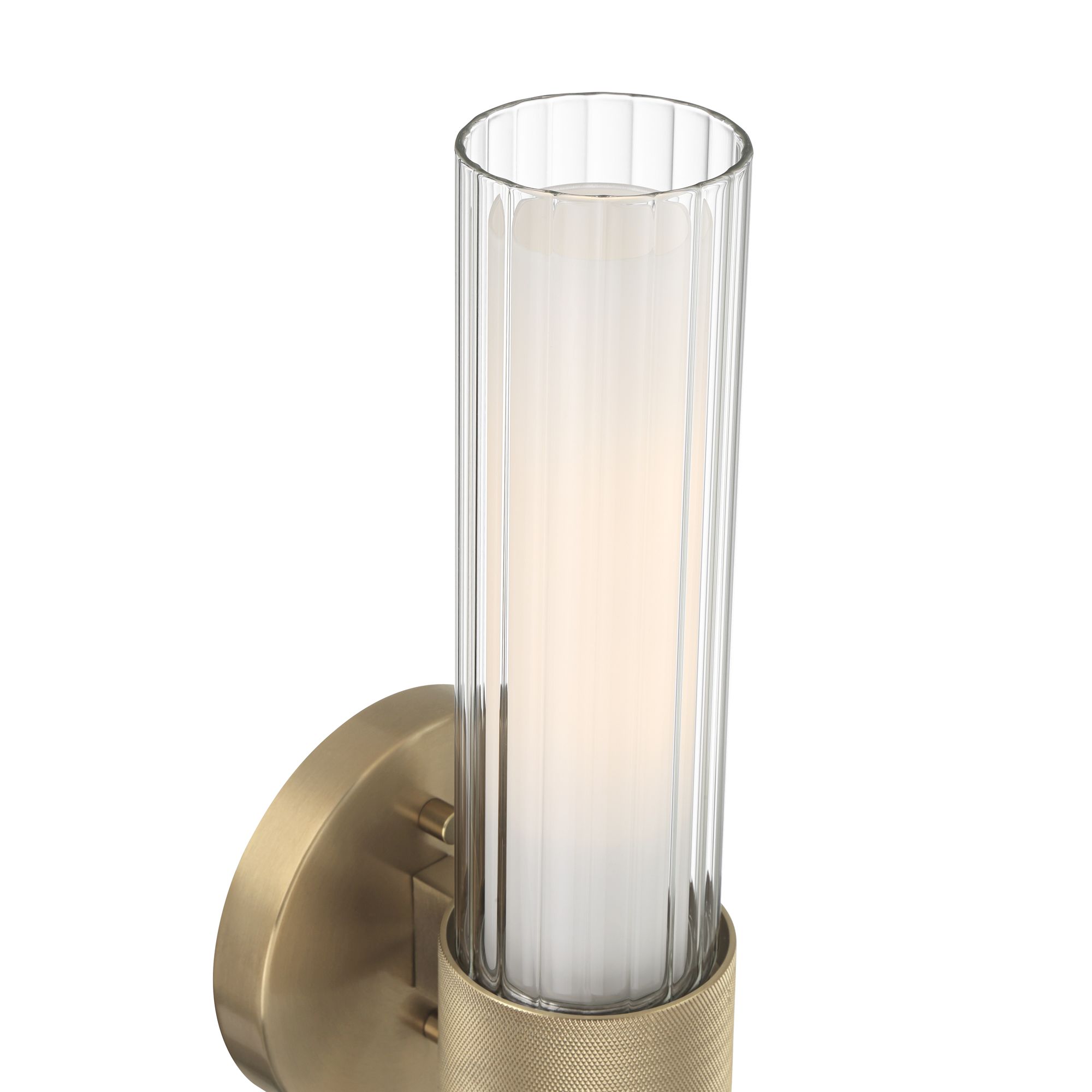 Image 3 Possini Euro Innsbruck 19 1/2" High Warm Brass and Glass Bath Light more views