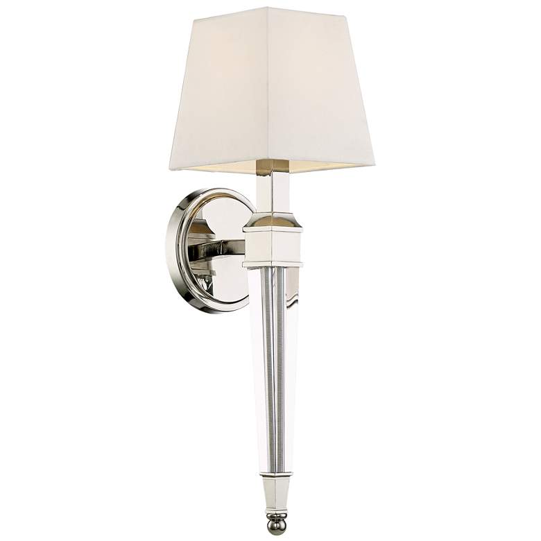 Image 3 Possini Euro Irene 20 3/4" High Polished Nickel Wall Sconce