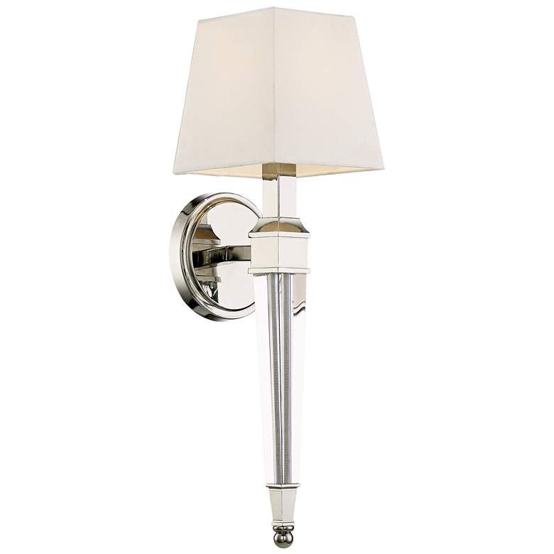 Image 3 Possini Euro Irene 20 3/4 inch High Polished Nickel Wall Sconce