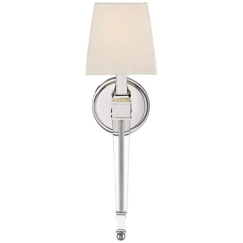 Image 4 Possini Euro Irene 20 3/4 inch High Polished Nickel Wall Sconce more views