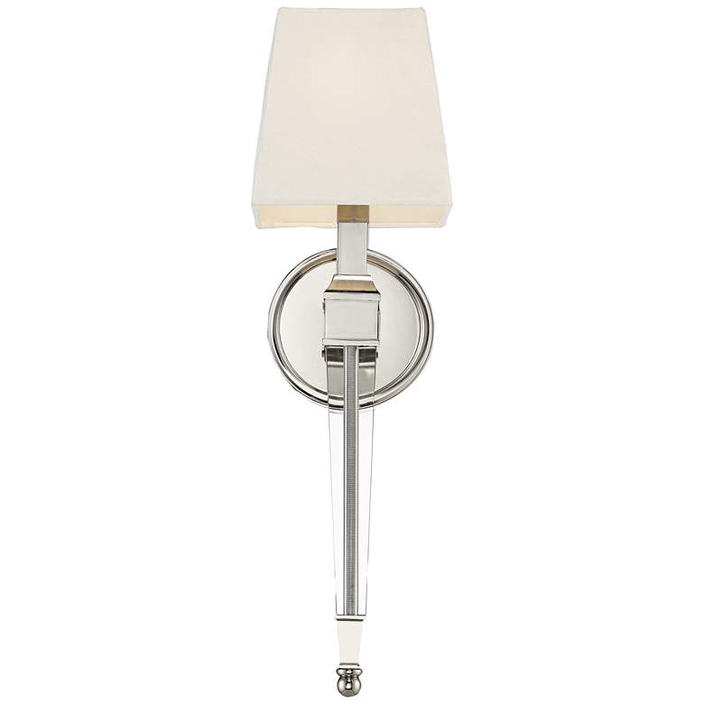 Image 5 Possini Euro Irene 20 3/4 inch High Polished Nickel Wall Sconce more views