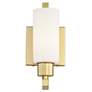 2_Possini Euro Irina 10" High Satin Brass Wall Sconce Set of 2 more views