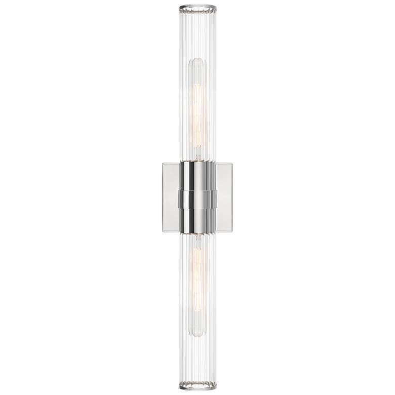 Image 7 Possini Euro Isabella 24 1/4" Wide Polished Nickel 2-Light Bath Light more views