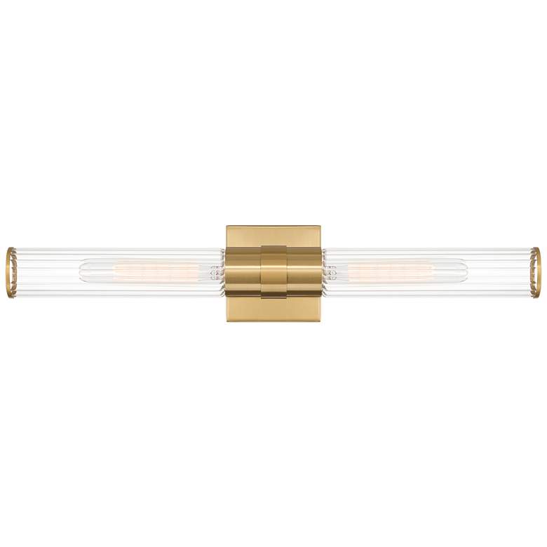 Image 4 Possini Euro Isabella 24 1/4" Wide Warm Brass 2-Light Bath Light more views