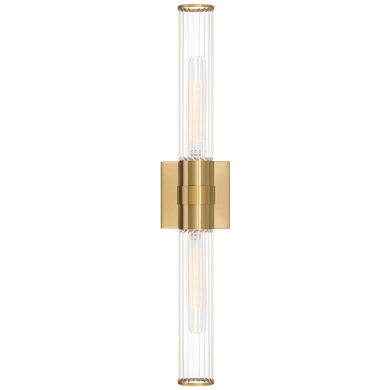 Image 7 Possini Euro Isabella 24 1/4" Wide Warm Brass 2-Light Bath Light more views