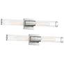 1_Possini Euro Isabella 24 1/4"W Polished Nickel Bath Light Set of 2