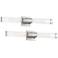 Possini Euro Isabella 24 1/4"W Polished Nickel Bath Light Set of 2