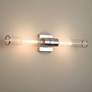 Possini Euro Isabella 24 1/4"W Polished Nickel Bath Light Set of 2