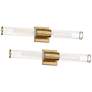 1_Possini Euro Isabella 24 1/4"W Warm Brass 2-Light Bath Light Set of 2
