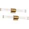 Possini Euro Isabella 24 1/4"W Warm Brass 2-Light Bath Light Set of 2