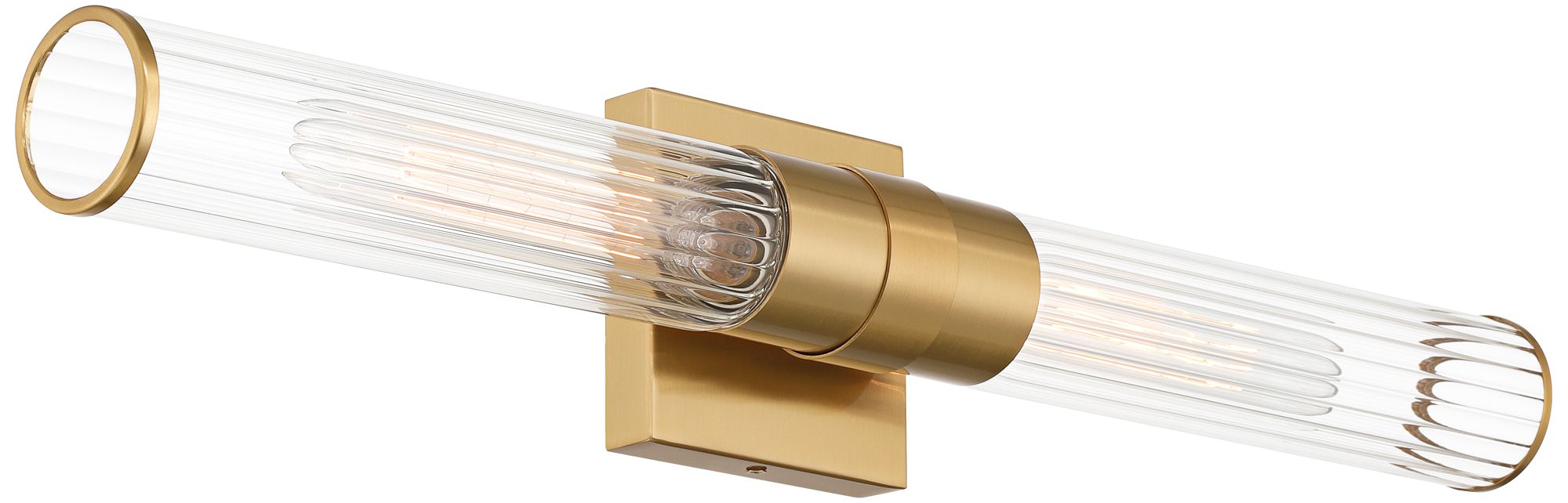 Possini Euro Isabella 24 1/4"W Warm Brass 2-Light Bath Light Set of 2 in scene