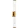 Possini Euro Isabella 24 1/4"W Warm Brass 2-Light Bath Light Set of 2