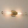Possini Euro Isabella 24 1/4"W Warm Brass 2-Light Bath Light Set of 2