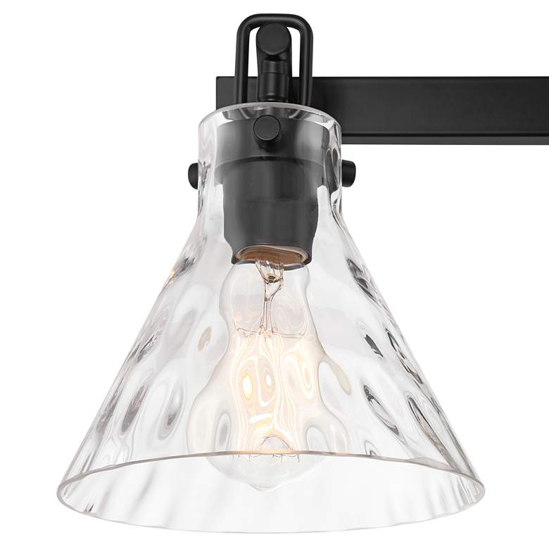 Image 3 Possini Euro Ishii 26" Wide Matte Black 3-Light Bath Light more views
