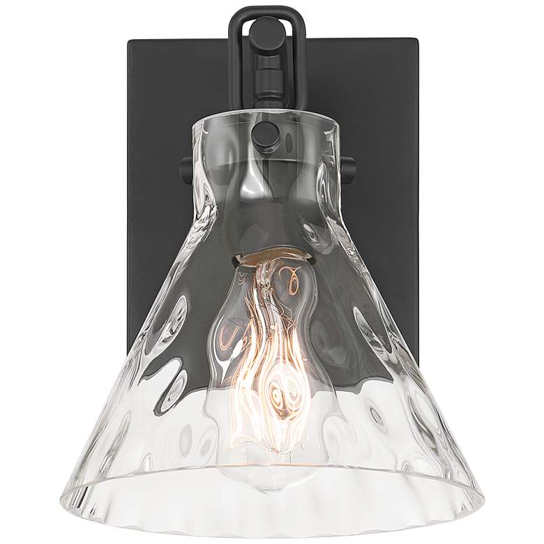 Image 4 Possini Euro Ishii 9 1/4" Wide Matte Black Wall Sconce Set of 2 more views
