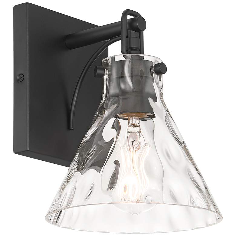 Image 6 Possini Euro Ishii 9 1/4" Wide Matte Black Wall Sconce Set of 2 more views