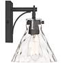 7_Possini Euro Ishii 9 1/4" Wide Matte Black Wall Sconce Set of 2 more views