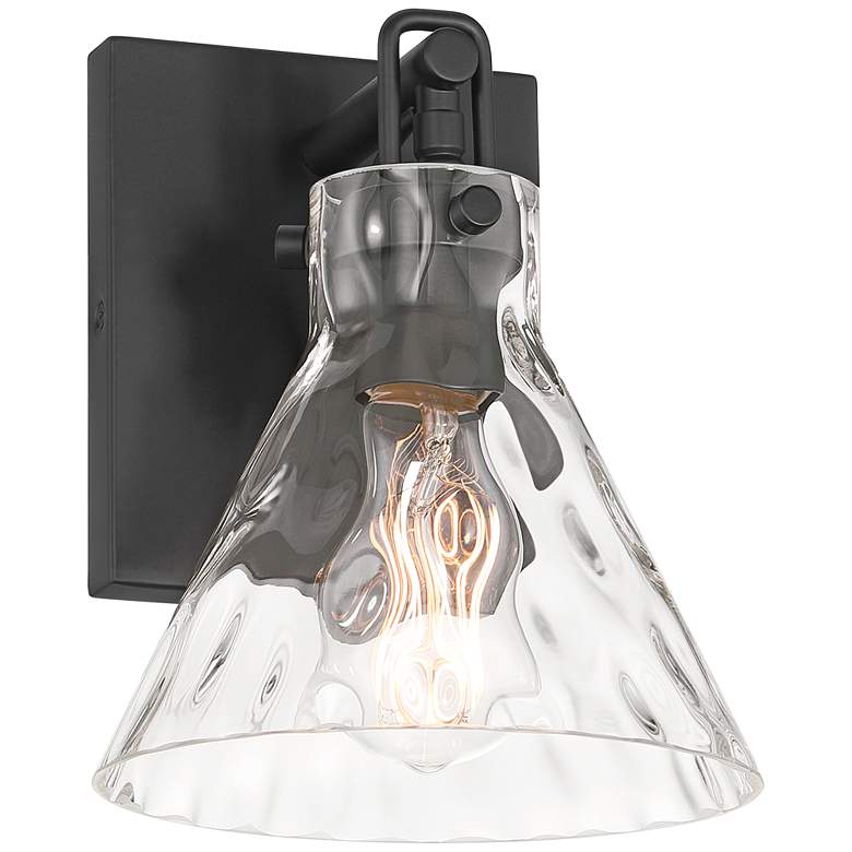 Image 3 Possini Euro Ishii 9 1/4" Wide Matte Black Wall Sconce