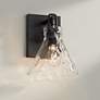 2_Possini Euro Ishii 9 1/4" Wide Matte Black Wall Sconce